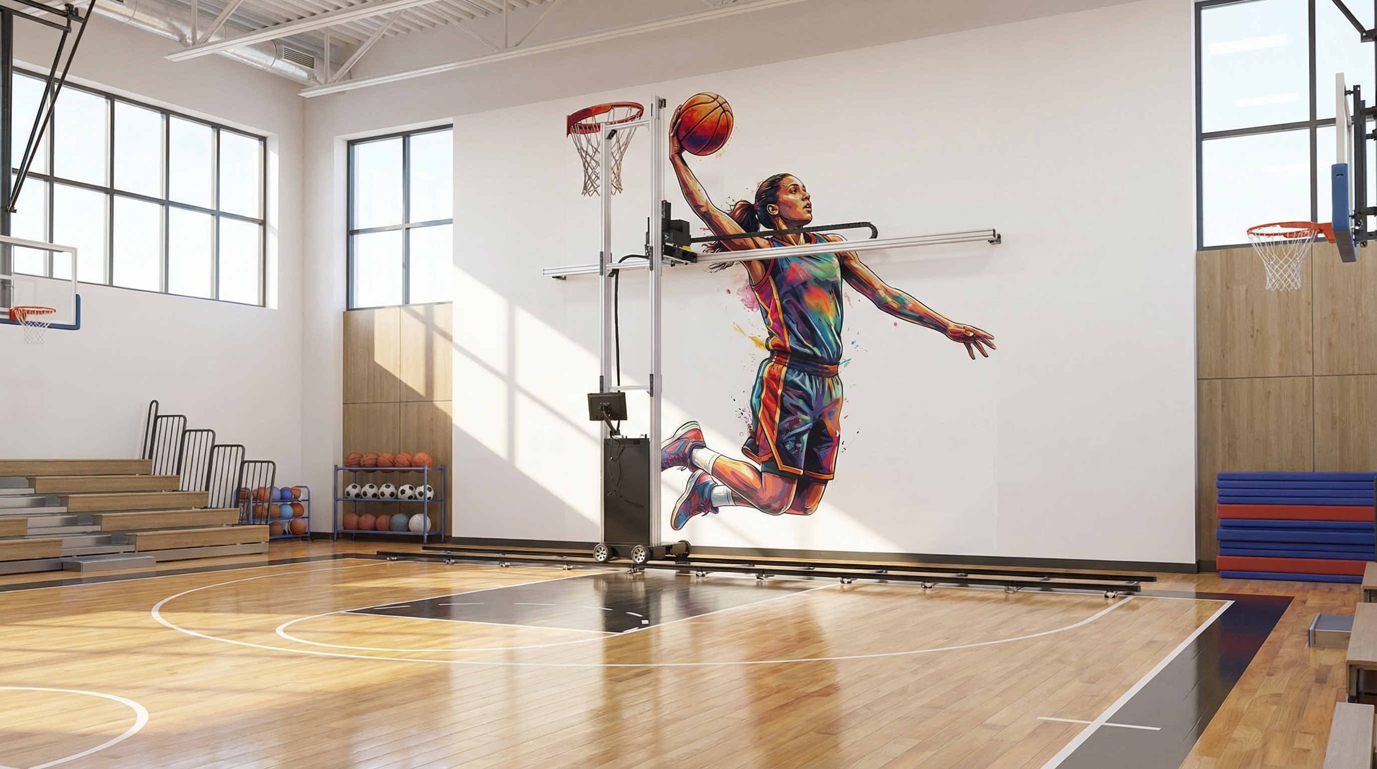 Vibrant Athletic Portrait