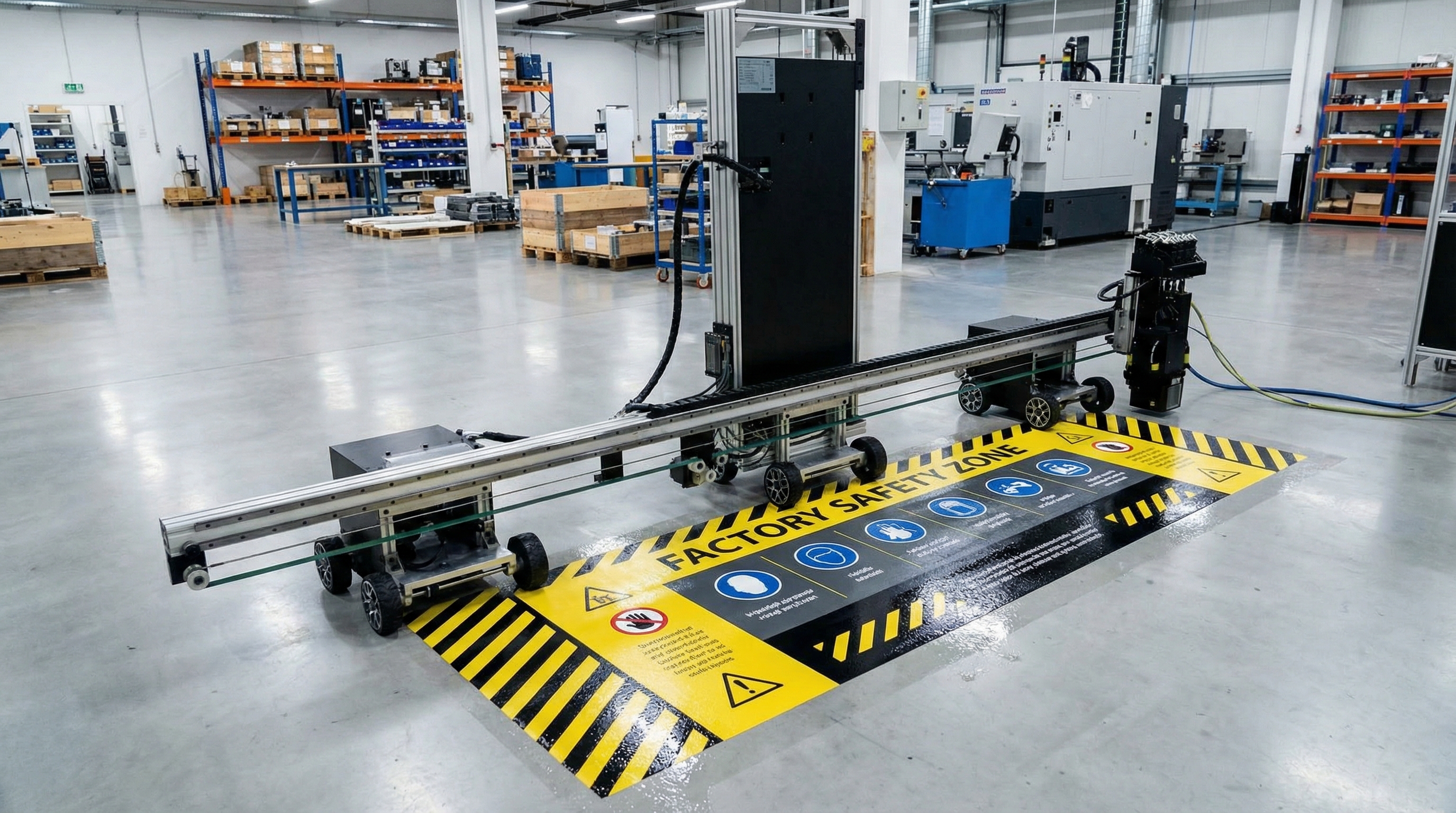 Industrial Safety Floor Printing