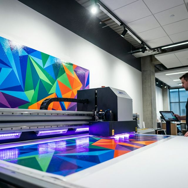 DXonJet UV wall printer in action